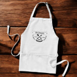 Moderne Grillmaster Vaderdag Standaard Schort<br><div class="desc">Verhoog zijn grillspel met het Modern Grillmaster Personalized Mannen Schort! Met een strak, eigentijds design is dit schort met zijn naam en foto aangepast voor een persoonlijk tintje. Gemaakt met duurzame, hoogwaardige stof, het is zowel stijlvol als praktisch en biedt volledige dekking om te beschermen tegen morsen en spatten. Perfect...</div>