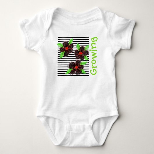 Moderne groeiende Baby-outfit Romper (Voorkant)