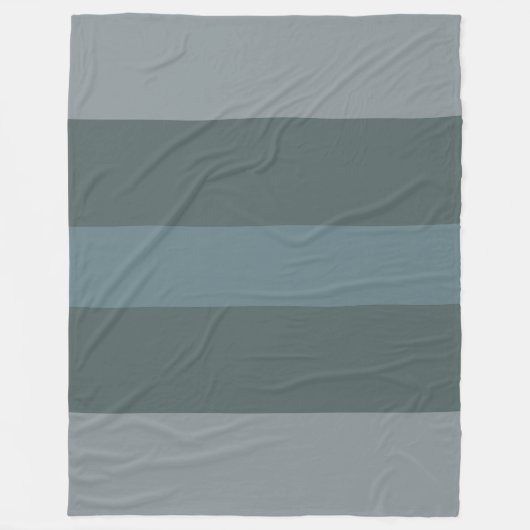 Moderne Groen Kleurenblok Fleece Deken (Voorkant)