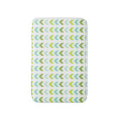 Moderne Groen, Munt, Aqua, Witte Geometrisch Badmat (Voorkant Verticaal)