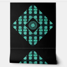 Moderne Groen Zwart Geometrische Vormen