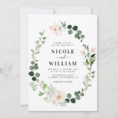 moderne groenbruine brutale bruiloft kaart (Voorkant)