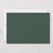 Moderne Groene Afstudeer Jaar Foto Afstuderen Kaart (Achterkant)