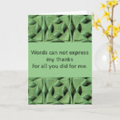 Moderne Groene alles wat je voor mij hebt gedaan H Kaart (Gele Bloem)