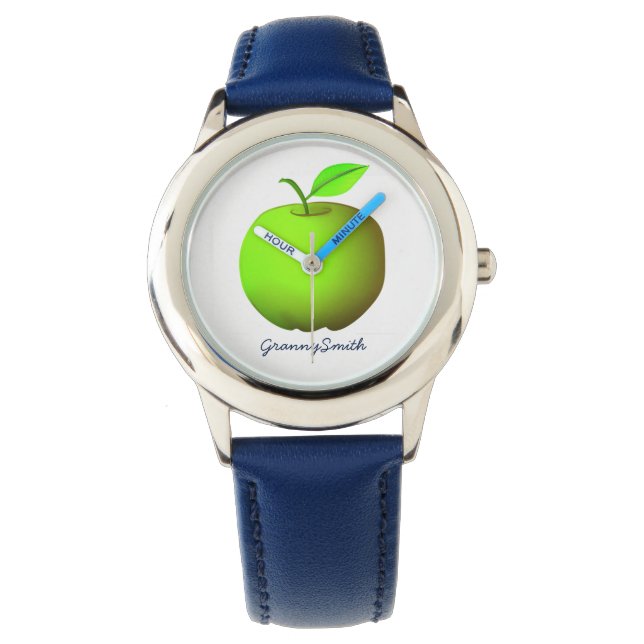 Moderne groene appel horloge (Voorkant)