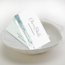 Moderne Groene Aquarel Script Klein