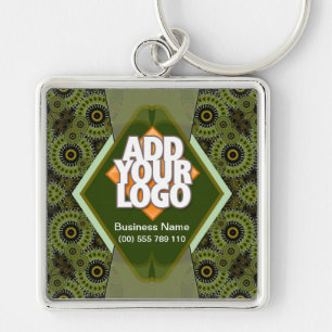 Moderne Groene Artistieke Sleutelhanger
