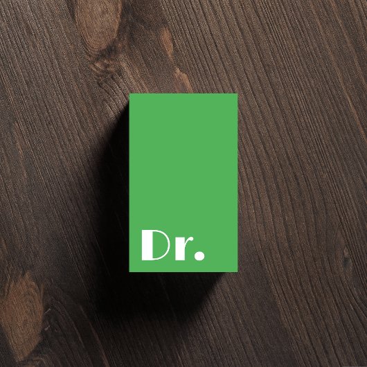 Moderne groene arts gezondheidszorg artsen verplee visitekaartje