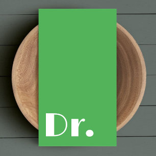 Moderne groene arts gezondheidszorg artsen verplee visitekaartje