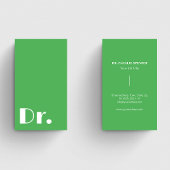Moderne groene arts gezondheidszorg artsen verplee visitekaartje