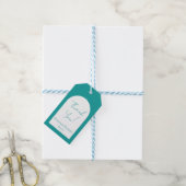 Moderne groene bedankkaartjes cadeaulabel (Met Touw)