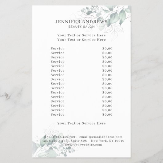 Moderne, Groene beplanting Flyer (Achterkant)