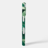 Moderne groene bladeren patroon telefoonhoesje Case-Mate iPhone case (Achterkant / Rechts)