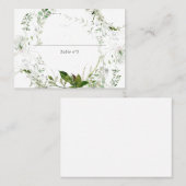 Moderne groene bladeren plaatskaartje (Voorkant / Achterkant)