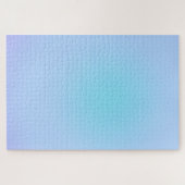 Moderne groene blauwe gradiënt Waterverf Regelboog Legpuzzel (Horizontaal)