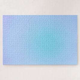 Moderne groene blauwe gradiënt Waterverf Regelboog Legpuzzel