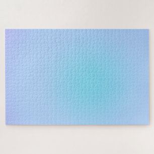 Moderne groene blauwe gradiënt Waterverf Regelboog Legpuzzel