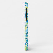 Moderne groene blauwe mozaïekaangepaste fotooffert Case-Mate iPhone case (Achterkant/links)