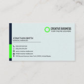 Moderne Groene & Blauwe Visitekaartje | Creative C (Achterkant)