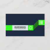 Moderne Groene & Blauwe Visitekaartje | Creative C (Voorkant)