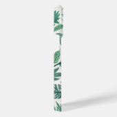 Moderne, groene, Blauwgroen, tropische modellen iPhone Hoesje (Rechterkant)