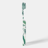 Moderne, groene, Blauwgroen, tropische modellen iPhone Hoesje (Linkerkant)