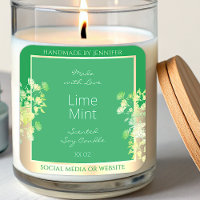 Moderne Groene Bloemen Product Verpakking Etikette