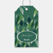 Moderne groene Boheemse Natuur Cadeaulabel (Voorkant)