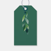 Moderne groene Boheemse Natuur Cadeaulabel (Achterkant)