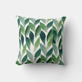 Moderne groene Boheemse Natuur Kussen