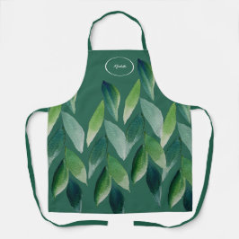 Moderne groene Boheemse Natuur Schort