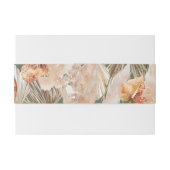 moderne groene bohemische pamapegras botanisch uitnodigingen wikkel (Achterkant Voorbeeld)