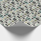 Moderne Groene Boho Cadeaupapier (Hoek)