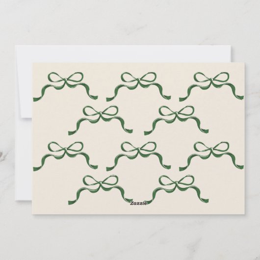 Moderne groene boog ovaal foto gelukkigst feestdagenkaart (Achterkant)