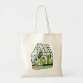 Moderne Groene Botanische Kas Tote Bag (Voorkant)