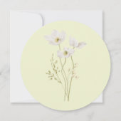 Moderne groene botanische Save the Date (Achterkant)