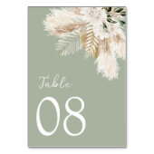 moderne groene bruiloft kaart (Achterkant)