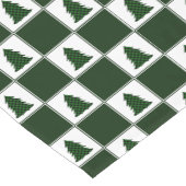 Moderne groene buffels met kerstboomstructuur korte tafelloper (Hoek)