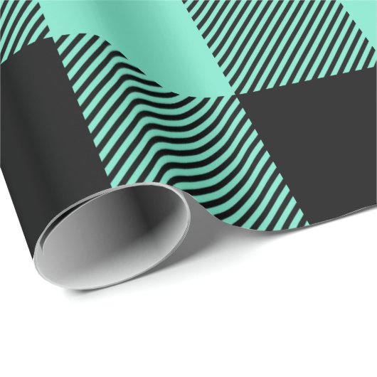 Moderne groene buffels paaspaaspapier cadeaupapier (Rol Hoek)