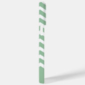 Moderne groene Chevron Patroon Gepersonaliseerde N Case-Mate iPhone Case (Achterkant / Rechts)