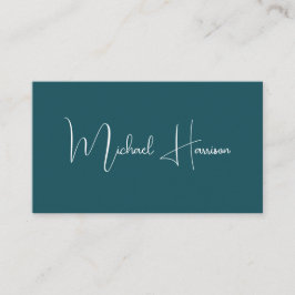 Moderne Groene Code van het Manuscript QR van de H Visitekaartje