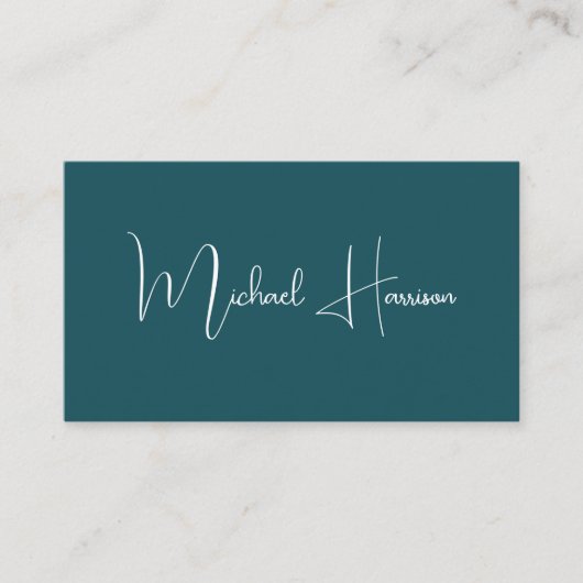 Moderne Groene Code van het Manuscript QR van de H Visitekaartje (Voorkant)