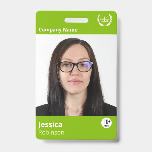 Moderne groene computertechnologie aangepaste prin badge (Voorzijde)