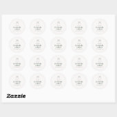 Moderne Groene Coquette Boog Bachelorette Weekend Ronde Sticker (Vel)