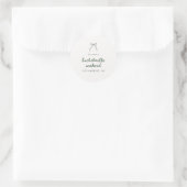 Moderne Groene Coquette Boog Bachelorette Weekend Ronde Sticker (Tas)