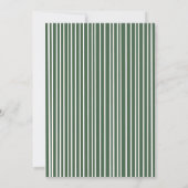 Moderne Groene Coquette Strik Meisjesuitje Weekend Kaart (Achterkant)