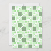 Moderne Groene Digitale Lijst Foto Verjaardag Kaart (Achterkant)
