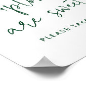 Moderne groene diploma's zijn een zoete GraduParti Poster (Hoek)