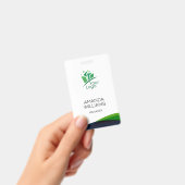 Moderne Groene Draaiende Medewerker Badge (Handheld)