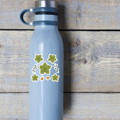 Moderne groene Echeveria met de hand getrokken suc Sticker